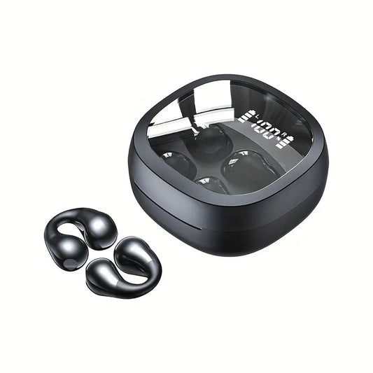 Wireless Earclip Earphones with Digital Display Charging