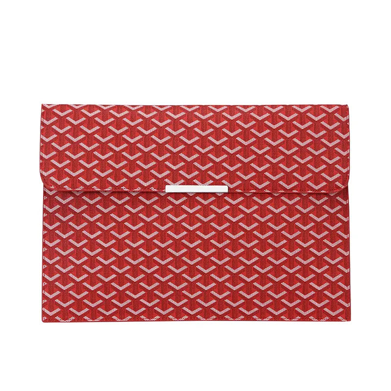 15.6-Inch Laptop Sleeve Padfolio Document Organizer for MacBook, Notebook, and iPad - Slim, Scratch-Resistant Portfolio Case with Magnetic Closure for Office, School, and Travel - Ideal Gift for Students and Professionals
