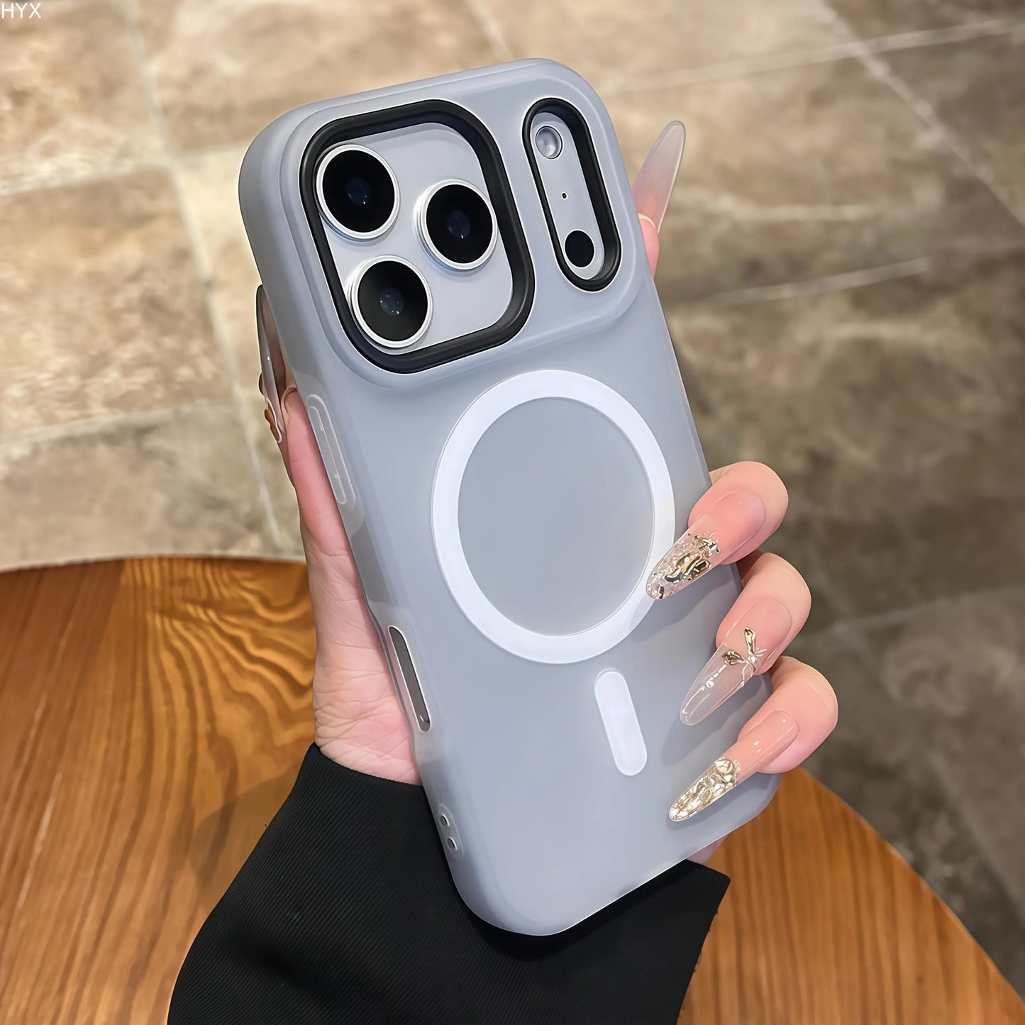 Luxury Candy-Colored 2-In-1 Magnetic Phone Case for iPhone 17 Pro Max, 16, 15, 14, 13, 12, 11 Pro Max - Protective Frosted Soft Shell with Shockproof Back Cover and Magnetic Wireless Charging Compatibility