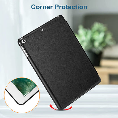 Slimshell Case for iPad 6th/5th Generation (2018/2017 Model, 9.7 Inch) and iPad Air 2/Air 1 (9.7 Inch) - Lightweight Smart Protective Cover with Auto Sleep/Wake Feature, Black