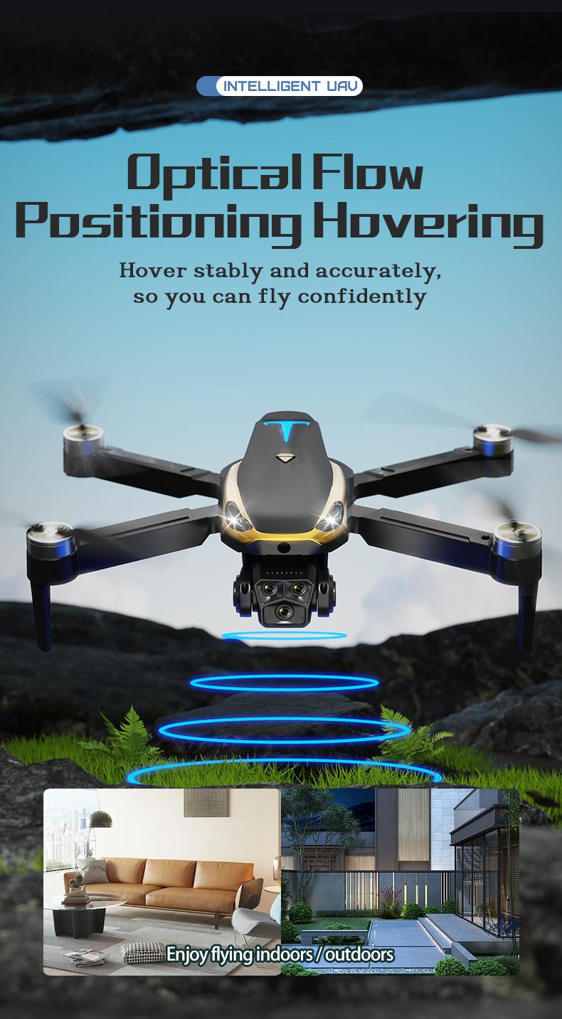 M8 Pro 2026 Advanced Aerial Drone featuring 4K UHD EIS Camera, GPS Navigation, 5G WiFi FPV, Brushless Motors, Optical Flow Hover, Intelligent Obstacle Avoidance, Auto Return Function, 360° Stunt Roll, and Dual Battery Pack