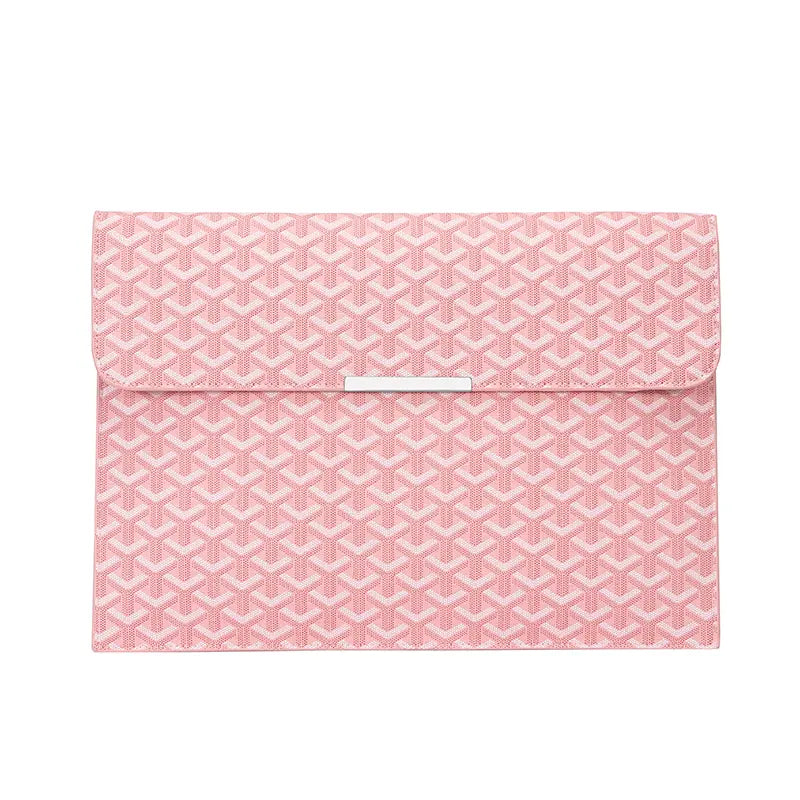 15.6-Inch Laptop Sleeve Padfolio Document Organizer for MacBook, Notebook, and iPad - Slim, Scratch-Resistant Portfolio Case with Magnetic Closure for Office, School, and Travel - Ideal Gift for Students and Professionals