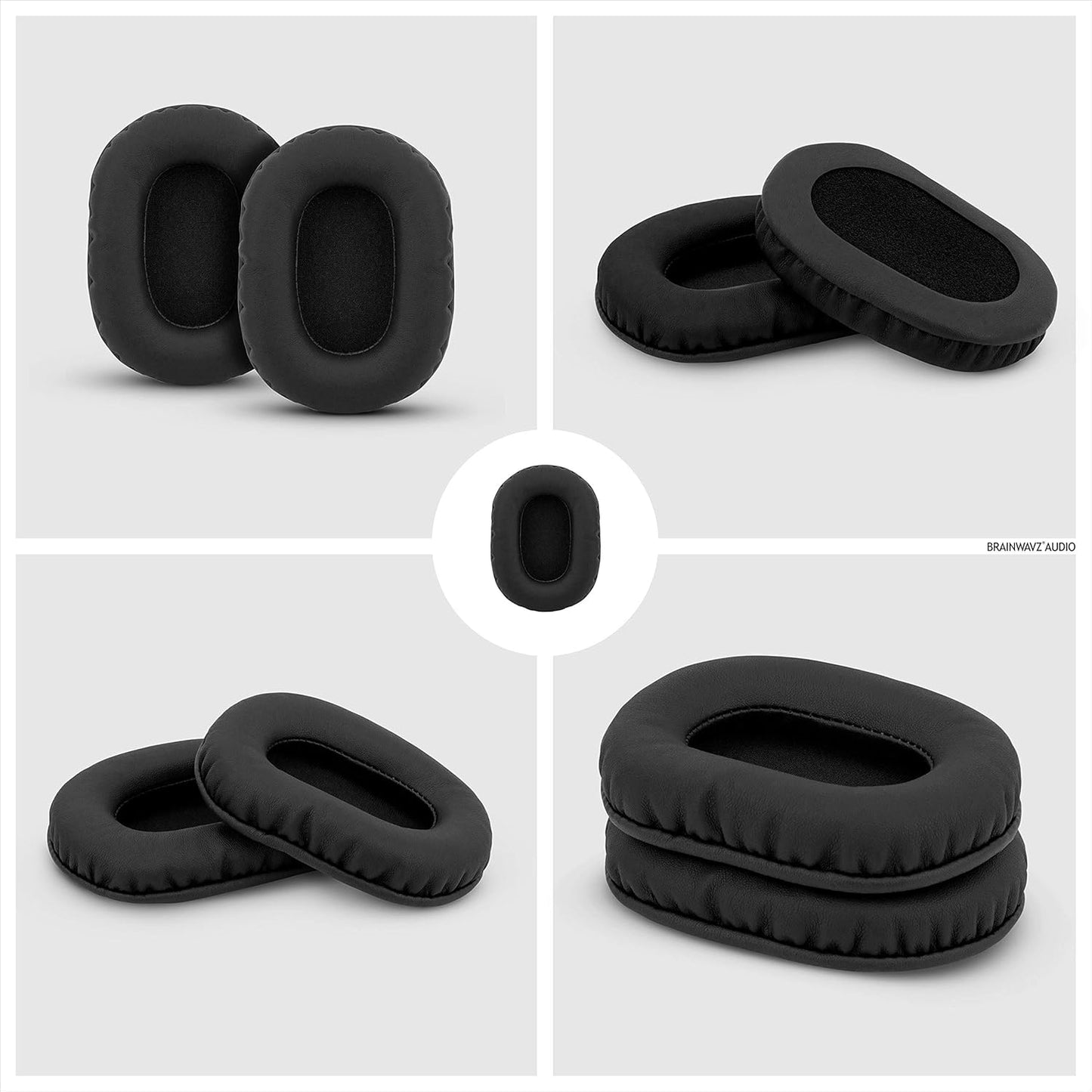 Replacement Earpads for Sony MDR 7506 Headphones - Premium Vegan Leather with Memory Foam for Enhanced Comfort and Durability, Compatible with Steelseries Arctis, ATH-M50X, and More