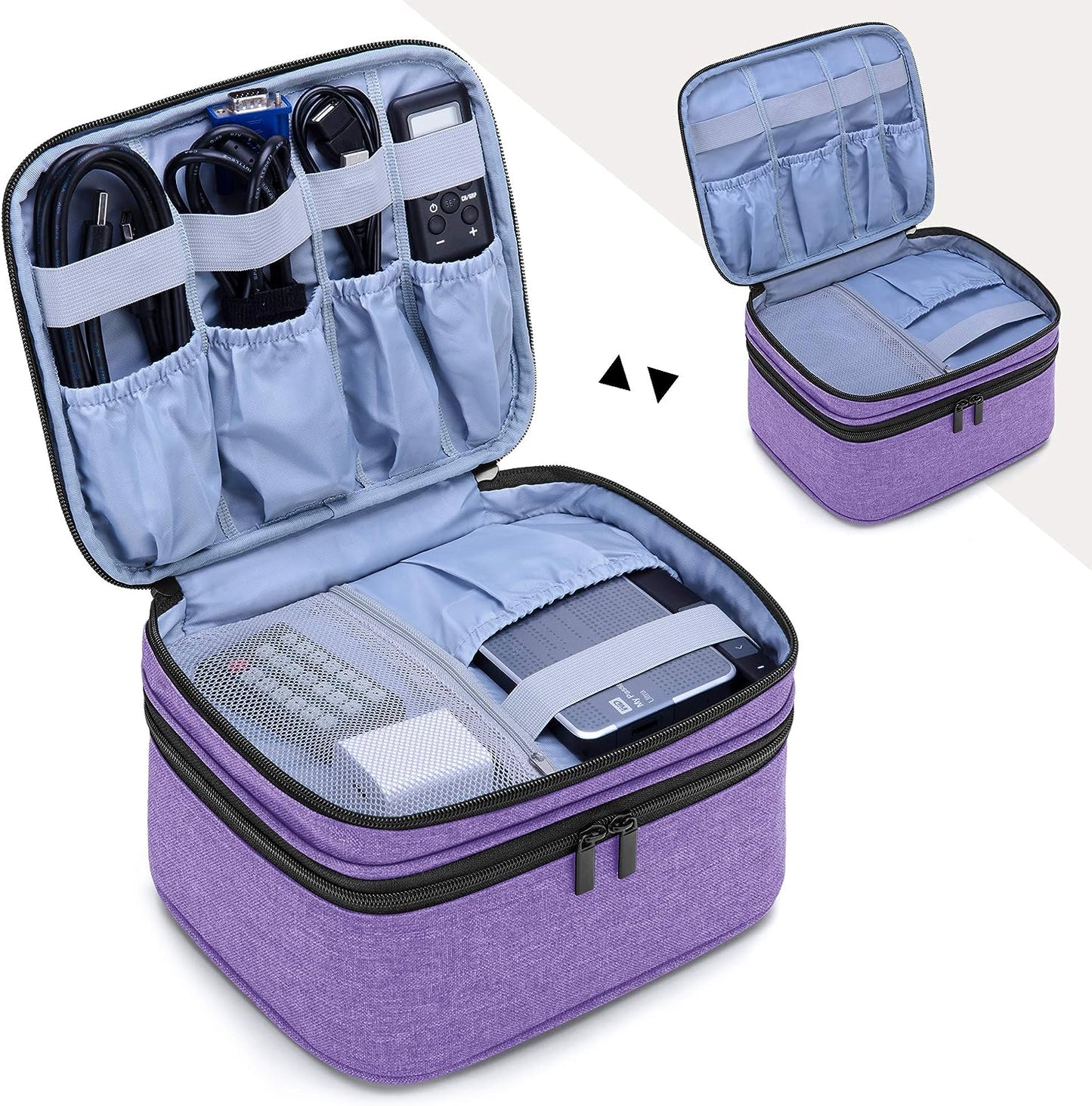 Professional Carrying Case for DR.J Mini Projector and Accessories - Portable Design in Purple