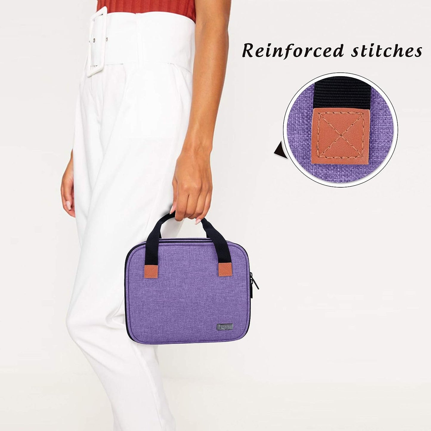 Professional Carrying Case for DR.J Mini Projector and Accessories - Portable Design in Purple