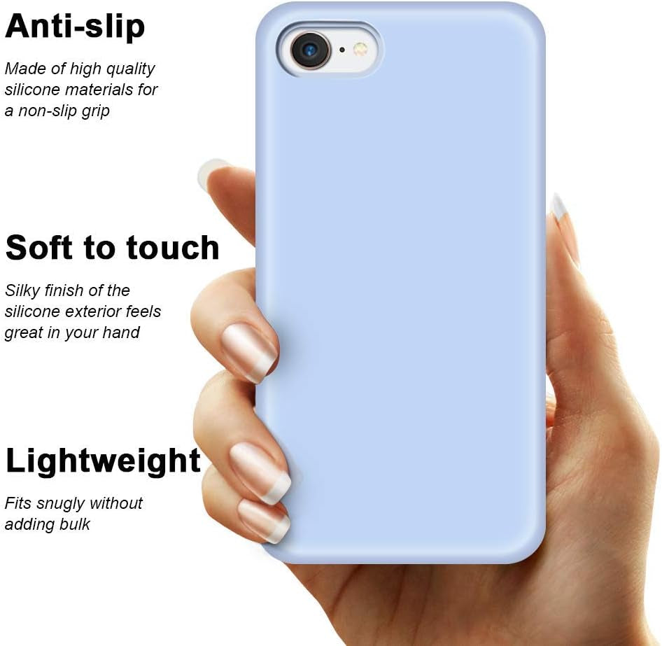 iPhone SE (2022/2020), iPhone 8, and iPhone 7 Case Cover - Light Blue