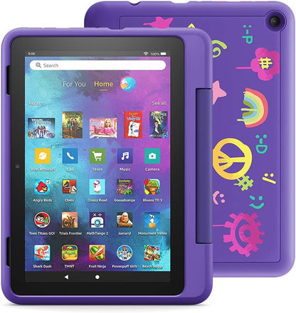 Fire HD 8 Kids Pro Tablet (2021 Release) - 8" HD Display, 32 GB Storage, Designed for Ages 6-12, Doodle Design