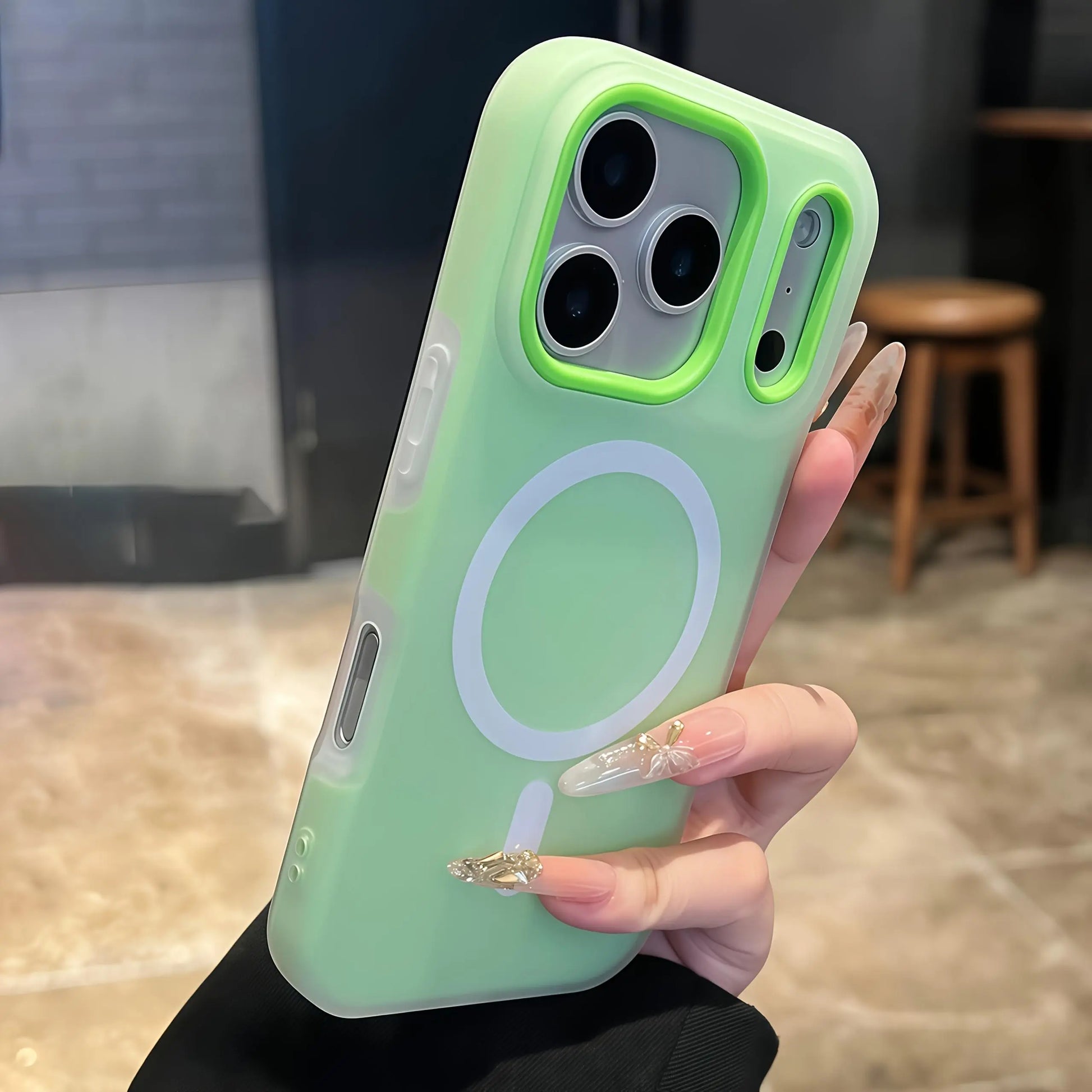 Luxury Candy-Colored 2-In-1 Magnetic Phone Case for iPhone 17 Pro Max, 16, 15, 14, 13, 12, 11 Pro Max - Protective Frosted Soft Shell with Shockproof Back Cover and Magnetic Wireless Charging Compatibility