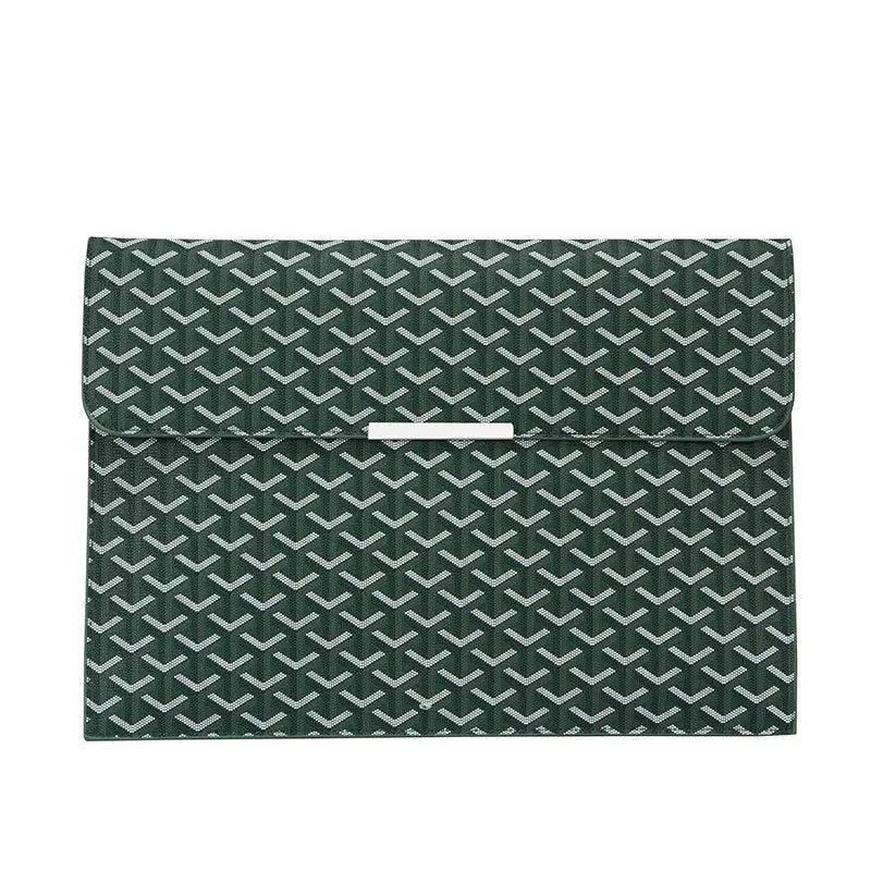 15.6-Inch Laptop Sleeve Padfolio Document Organizer for MacBook, Notebook, and iPad - Slim, Scratch-Resistant Portfolio Case with Magnetic Closure for Office, School, and Travel - Ideal Gift for Students and Professionals