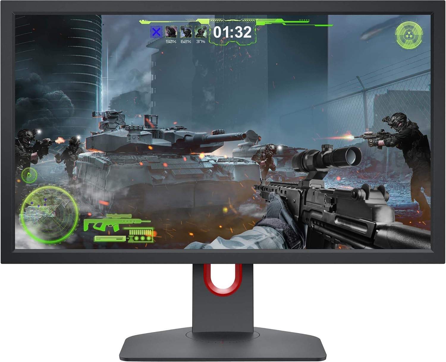 Zowie XL2411K 24-Inch 144Hz Gaming Monitor - 1080P Resolution, Compact Base, Ergonomic Stand, XL Settings for Sharing, Customizable Quick Menu, Dyac Technology, 120Hz Compatibility for PS5 and Xbox Series X