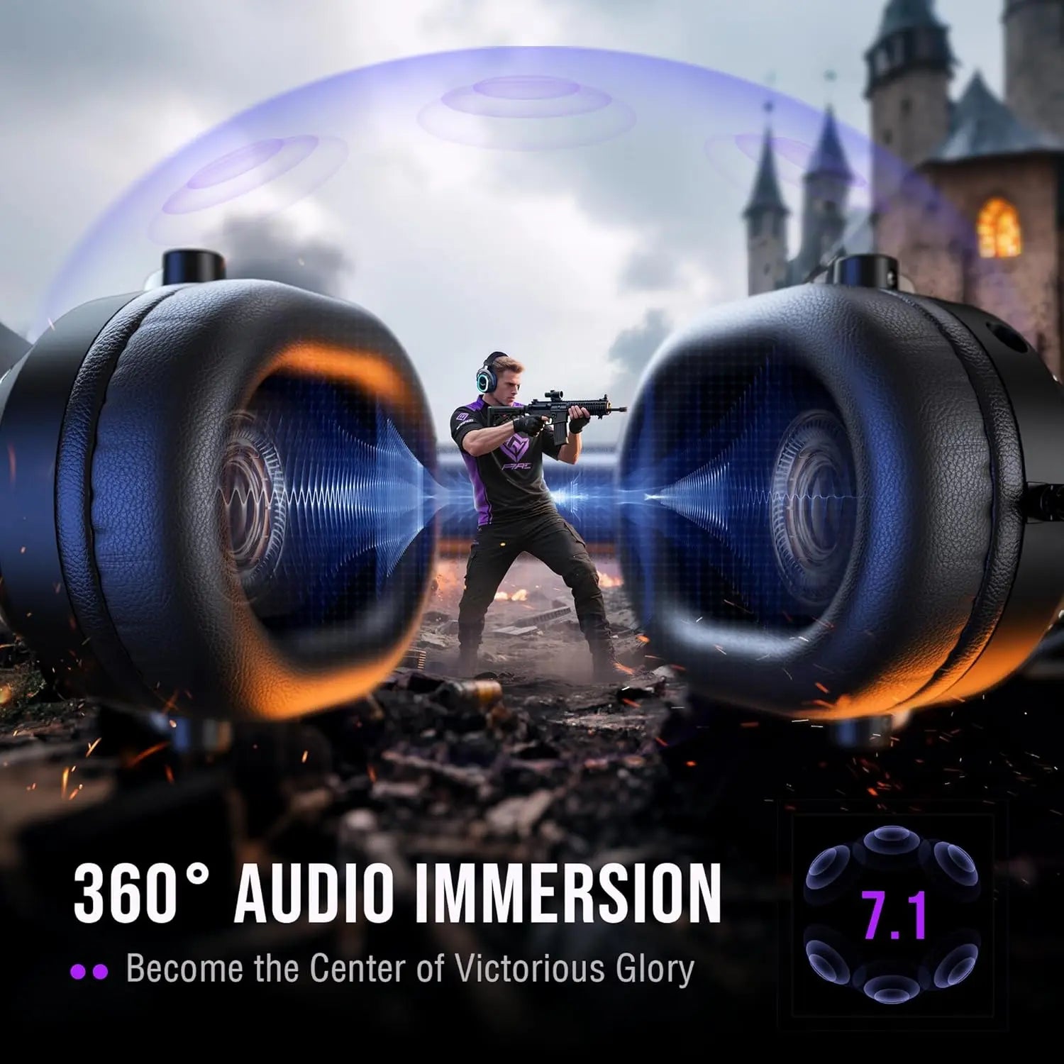 FIFINE Ultimate Streaming and Gaming Bundle: AM8Pro Microphone Kit, SC8 Audio Mixer, and H13 Headset