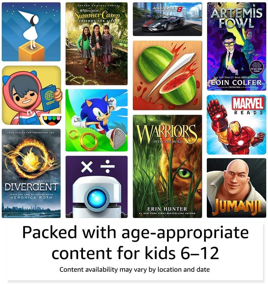 Fire HD 8 Kids Pro Tablet (2021 Release) - 8" HD Display, 32 GB Storage, Designed for Ages 6-12, Doodle Design