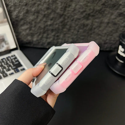 HOTSIAD Iridescent Laser Fluorescent Cute Phone Case [Magsafe Compatible] Shockproof Anti-Slip Anti-Scratch Drop Protection Case for Iphone 17 16 Pro Max 15 14 13 Pro Max