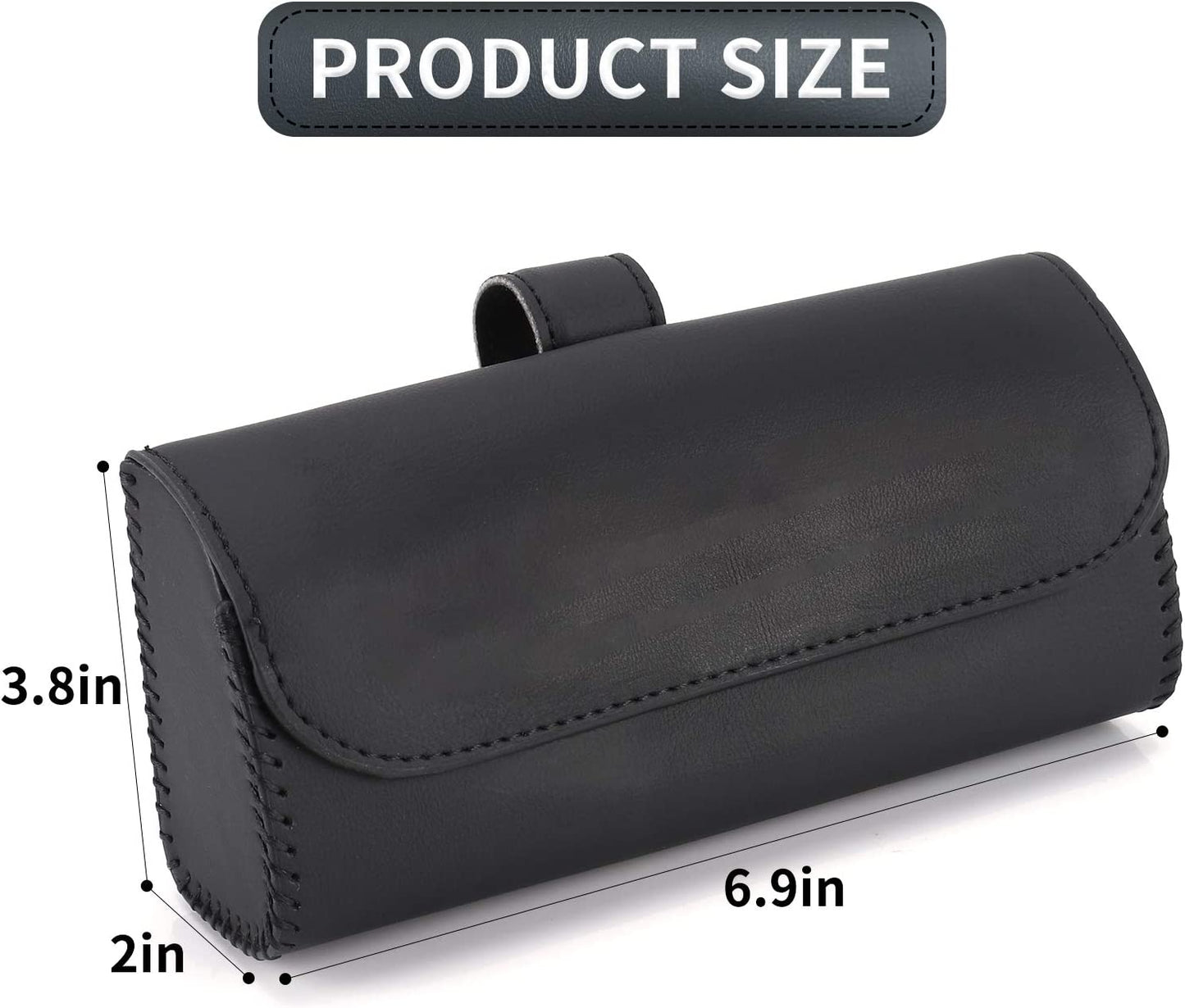 Car Sun Visor Sunglasses Holder and Eyeglasses Storage Case Organizer