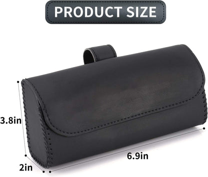 Car Sun Visor Sunglasses Holder and Eyeglasses Storage Case Organizer