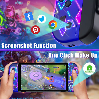 Nintendo Switch Joy-Con Controller (L/R) with RGB Lighting, Compatible with Nintendo Switch, Switch Lite, and Switch OLED