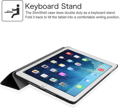 Slimshell Case for iPad 6th/5th Generation (2018/2017 Model, 9.7 Inch) and iPad Air 2/Air 1 (9.7 Inch) - Lightweight Smart Protective Cover with Auto Sleep/Wake Feature, Black