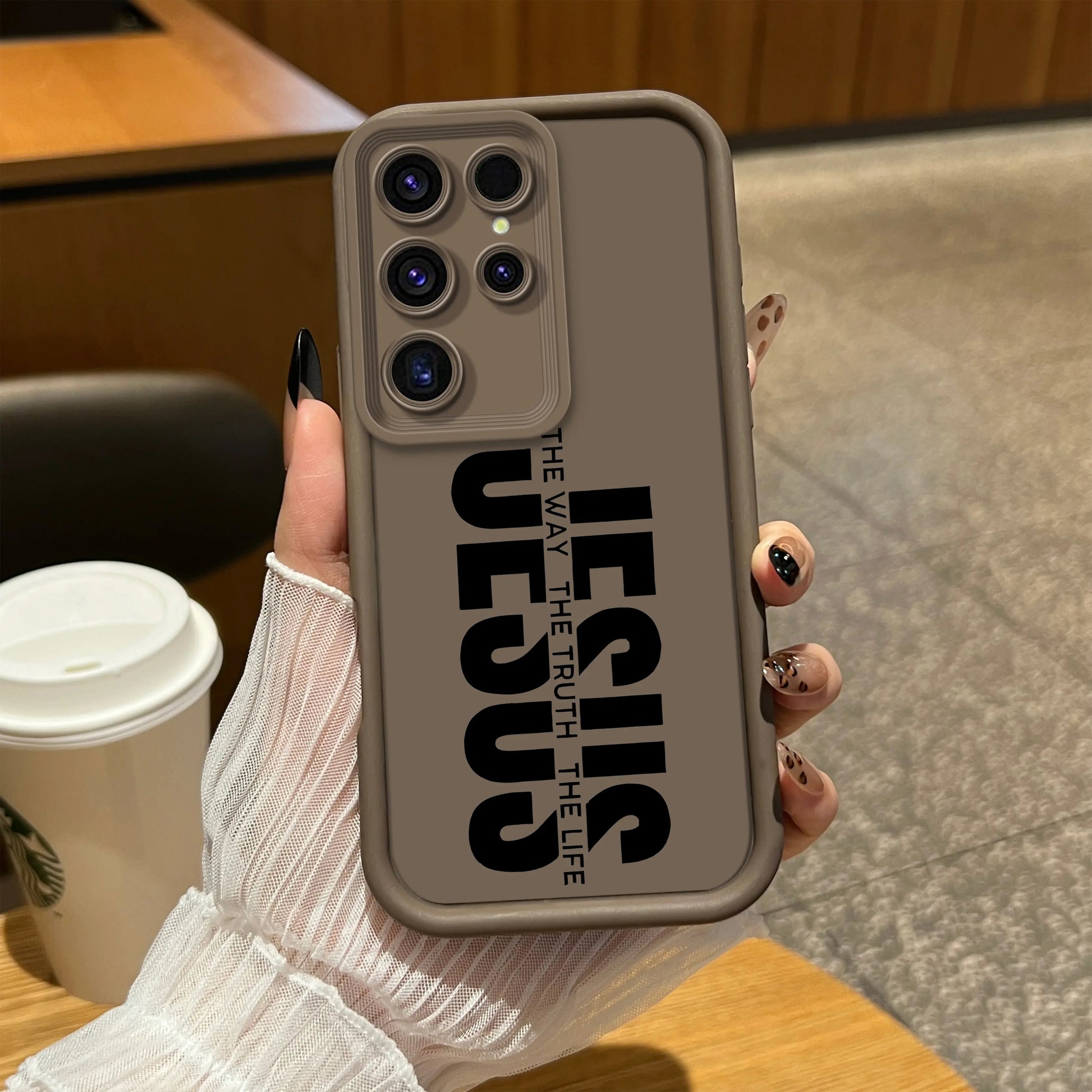 2026 JESUS Fashion Pattern TPU Phone Case for Samsung Galaxy Series - Military Grade Anti-Fall and Scratch Protection, All-Inclusive Design for S26 Ultra, S25 Ultra, S24, S23 FE, S22, S21 Plus, A54, A53, A52, A36, A35, A34, A33, A17, A16, A15, A14, A13 -