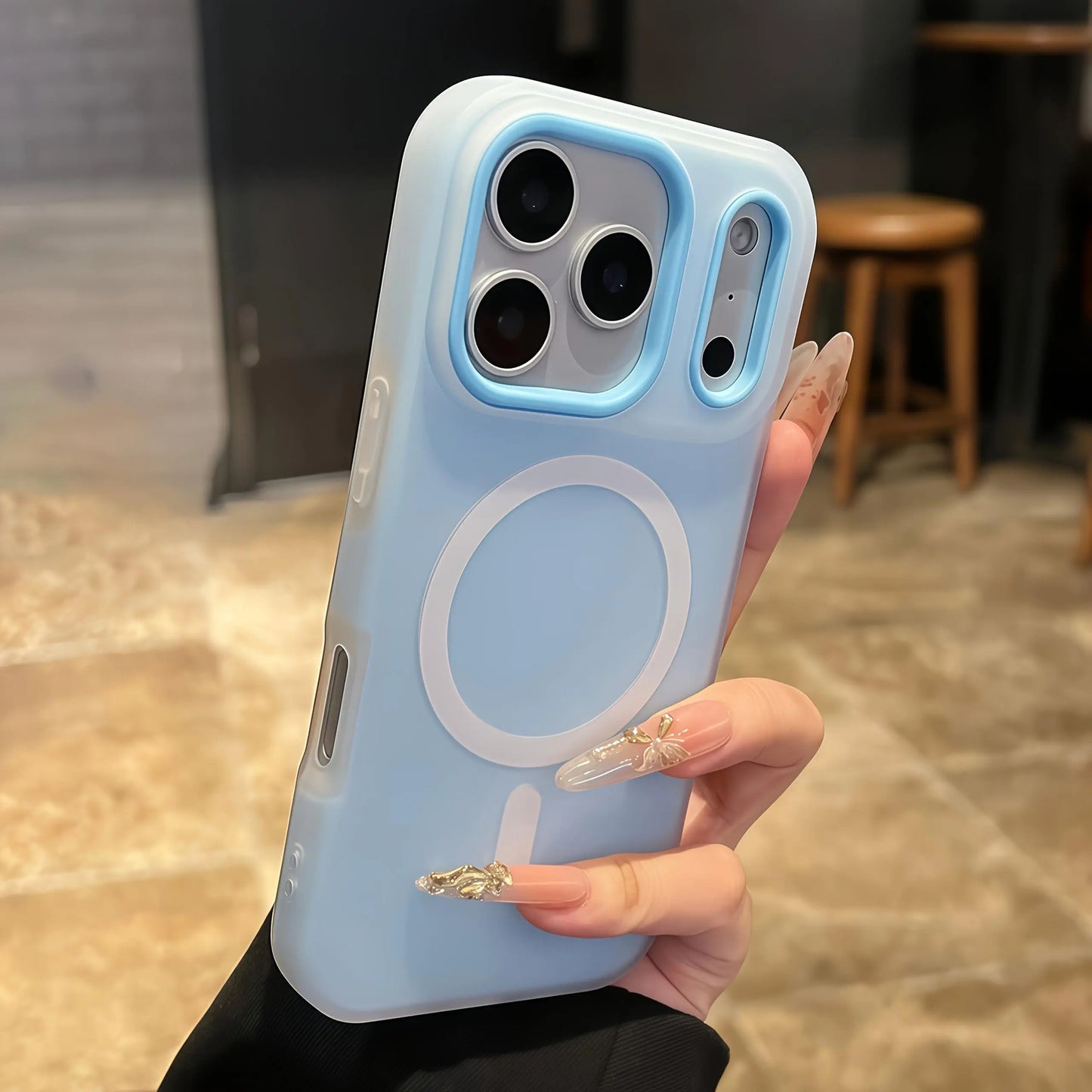 Luxury Candy-Colored 2-In-1 Magnetic Phone Case for iPhone 17 Pro Max, 16, 15, 14, 13, 12, 11 Pro Max - Protective Frosted Soft Shell with Shockproof Back Cover and Magnetic Wireless Charging Compatibility