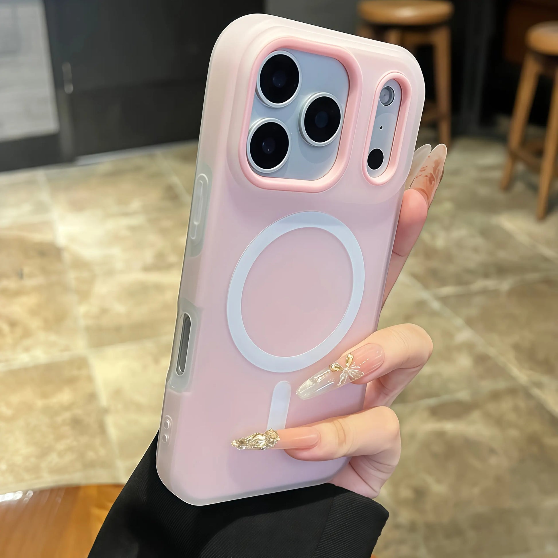 Luxury Candy-Colored 2-In-1 Magnetic Phone Case for iPhone 17 Pro Max, 16, 15, 14, 13, 12, 11 Pro Max - Protective Frosted Soft Shell with Shockproof Back Cover and Magnetic Wireless Charging Compatibility