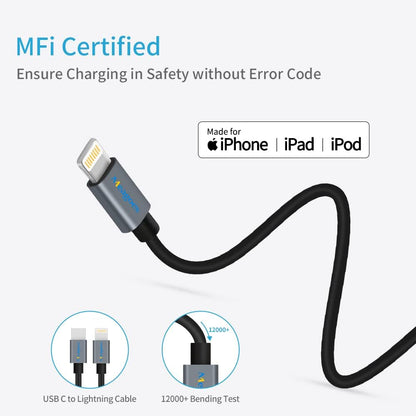 20W USB-C Car Charger with PD Rapid Charging Adapter and MFi Certified Type C to Lightning Cable (3-3.3Ft) - Compatible with Apple iPhone 14 Pro Max/14 Pro/14 Plus/14/13/12/Mini/11/Xs/Xr/X/8 Plus/SE 3