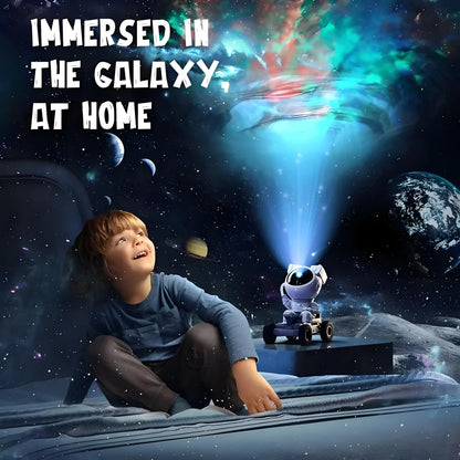 Moon Rover Astronaut Galaxy Projector Star Projector Night Light Bluetooth Speaker Remote Timer LED Nebula Ceiling Light Bedroom Decor Kids Room Aesthetic Room Decor Space Gift for Kids Teens Couples Space Lovers Home Ambience Light Relaxing Lamp